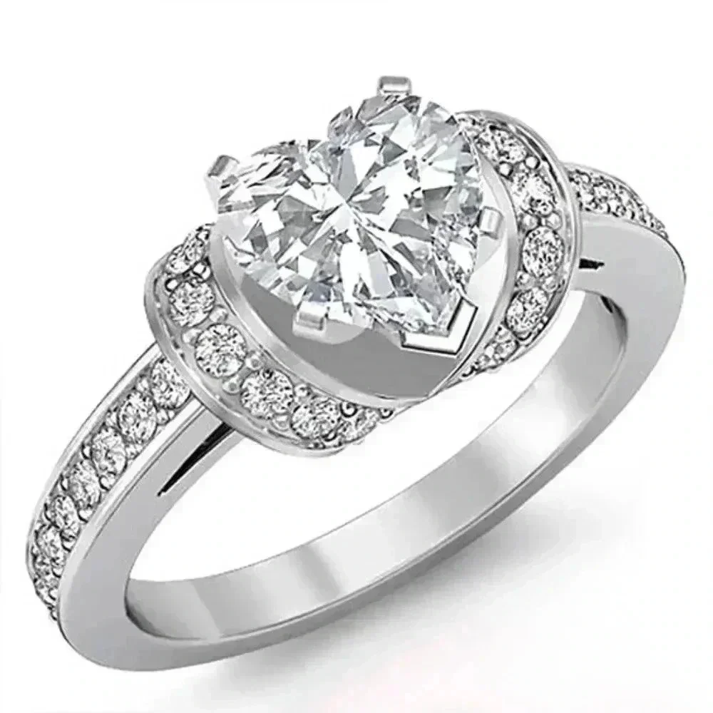 ▶Wedding Heart Diamond Ring for Women, F147